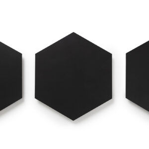 <span>4113</span> | Pure Black|GlueCore Mosaic | Hexagon|Gluedown|Waterproof|8-13/16" x 10-3/8" 3MM, 28MIL WEAR LAYER|12.255 sf/carton