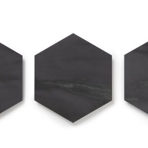 <span>4157</span> | Meteorite|GlueCore Mosaic | Hexagon|Gluedown|Waterproof|8-13/16" x 10-3/8" 3MM, 28MIL WEAR LAYER|12.255 sf/carton