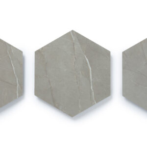 <span>4160</span> | Tundra Gray|GlueCore Mosaic | Hexagon|Gluedown|Waterproof|8-13/16" x 10-3/8" 3MM, 28MIL WEAR LAYER|12.255 sf/carton
