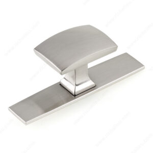 Transitional Metal Wardrobe Knob and Backplate - 2245