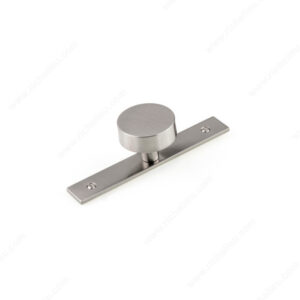 Modern Metal Wardrobe Knob and Backplate